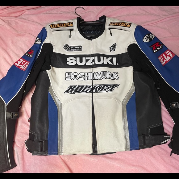 {Joe Rocket}Suzuki GSXR Leather Moto Racing Jacket - Picture 1 of 9